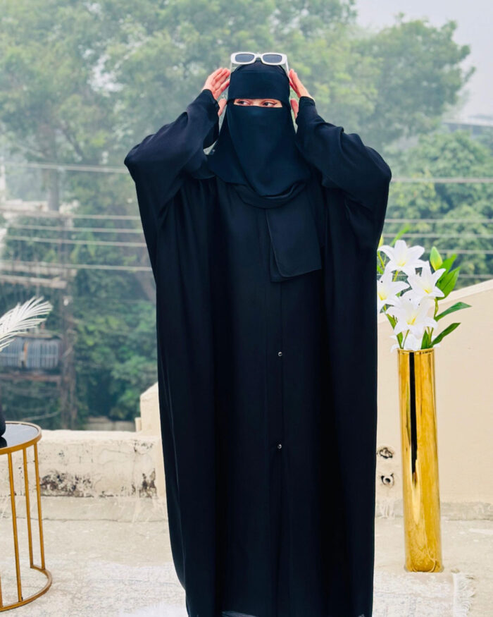 Ruqayyah Black Nida Abaya – Premium Modest Wear for Women - Image 1