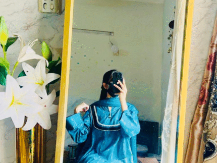 Teal Blue Dress | Elegant Everyday Wear by Libaas e Haya