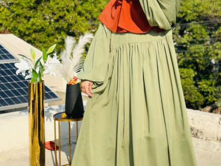 Olive Green Abaya | Timeless Modest Wear by Libaas-e-Haya