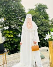 White Elegant Abaya | Premium Modest Wear Collection – Libaas-e-Haya