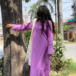Elegant Purple Lawn 3-Piece Suit – Traditional Pakistani Women’s Outfit