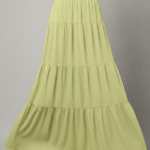 Soft Lemon Yellow Tiered Maxi Skirt – Elegant Flowing Modest Wear