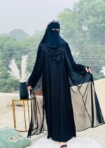 Elegant Black Abaya with Matching Niqab | Premium Modest Wear by Libas e Haya - Image 3