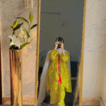 Light Yellow Printed Lawn Dress – Women’s Party & Casual Wear