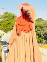 Chocolate Brown Abaya | Classic Modest Fashion by Libaas-e-Haya - Image 3
