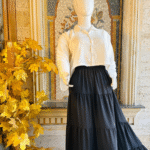 White Shirt Black Skirt by Libas e Haya