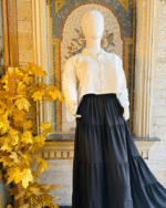 White Shirt Black Skirt by Libas e Haya