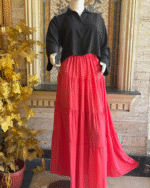 Black Shirt Red Skirt by Libas e Haya - Image 4